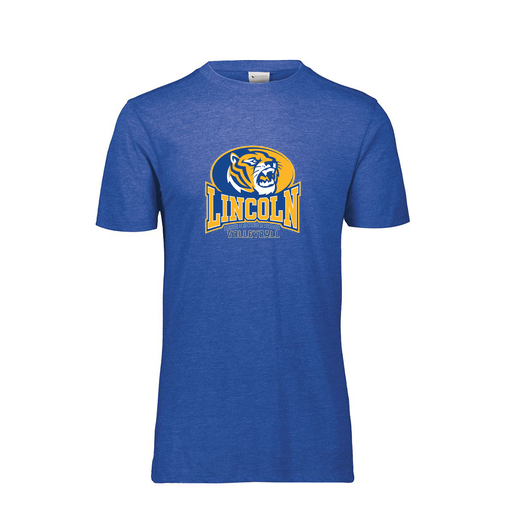 [FTSCUBNV-AS-LOGO3] Decker Men's Tri-Blend T-Shirt - Short Sleeve (Adult S, Navy, Logo 3)