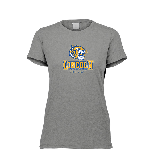 [FTSCUBGY-FAXS-LOGO1] Decker Women's Tri-Blend T-Shirt - Short Sleeve (Female Adult XS, Gray, Logo 1)
