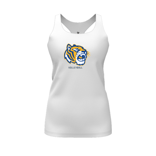 [FT0TRBWH-FYS-LOGO2] Decker Racerback Tank Top (Female Youth S, White, Logo 2)