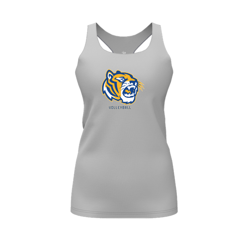 [FT0TRBGY-FYS-LOGO2] Decker Racerback Tank Top (Female Youth S, Gray, Logo 2)