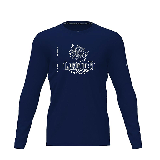 [FTLCDFNV-YXS-LOGO1] Dri Fit Performance T-Shirt (Youth XS, Navy, Logo 1, Long Sleeve)
