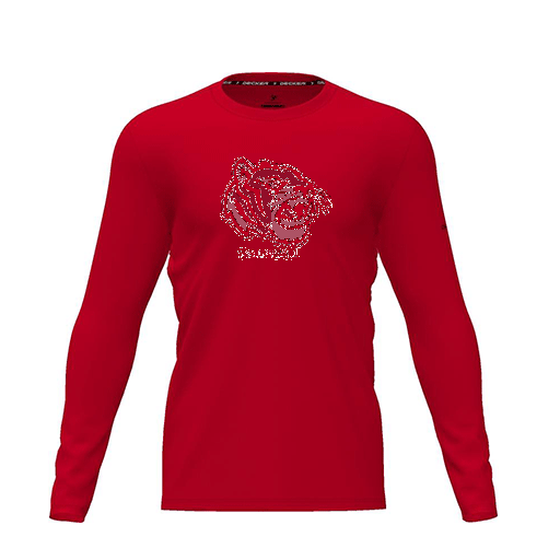 [FTLCDFRD-YXS-LOGO2] Dri Fit Performance T-Shirt (Youth XS, Red, Logo 2, Long Sleeve)