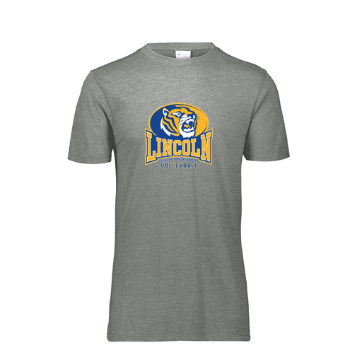 [FTSCUBGY-YS-LOGO3] Decker Youth Tri-Blend T-Shirt - Short Sleeve (Youth S, Gray, Logo 3)