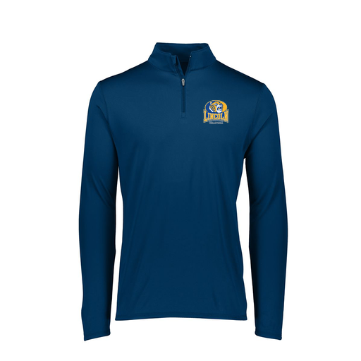 [FTLQFLNV-FAXS-LOGO3] Decker Women's Flex-Lite 1/4 Zip Shirt (Female Adult XS, Navy, Logo 3)
