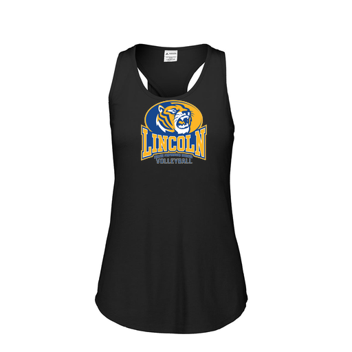 [FT0TUBBK-FAS-LOGO3] Ladies Tri Blend Tank Top (Female Adult S, Black, Logo 3)