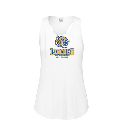 [FT0TUBWH-FAS-LOGO1] Ladies Tri Blend Tank Top (Female Adult S, White, Logo 1)