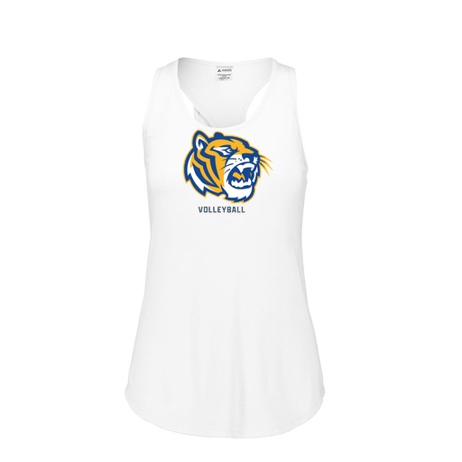 [FT0TUBWH-FAS-LOGO2] Ladies Tri Blend Tank Top (Female Adult S, White, Logo 2)