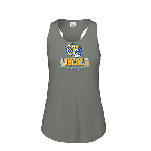 [FT0TUBGY-FAS-LOGO1] Ladies Tri Blend Tank Top (Female Adult S, Gray, Logo 1)