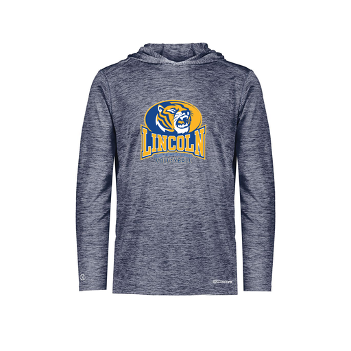 [FOLHCGNV-AS-LOGO3] Men's Charge Hoodie (Adult S, Navy, Logo 3)