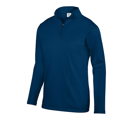 [DFW-FFQZ-NVY-AS-LOGO5] Decker Men's FlexFleece 1/4 Zip (Adult S, Navy, Logo 5)
