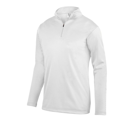 [5508.005.S-LOGO4] Decker Youth FlexFleece 1/4 Zip (Youth S, White, Logo 4)